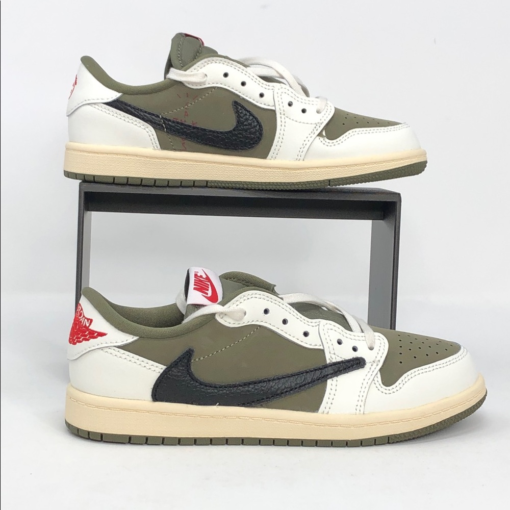 Nike Air Jordan 1 Low x Travis Scott (PS) Medium Olive DO5442-200 Shoes -Size 3Y